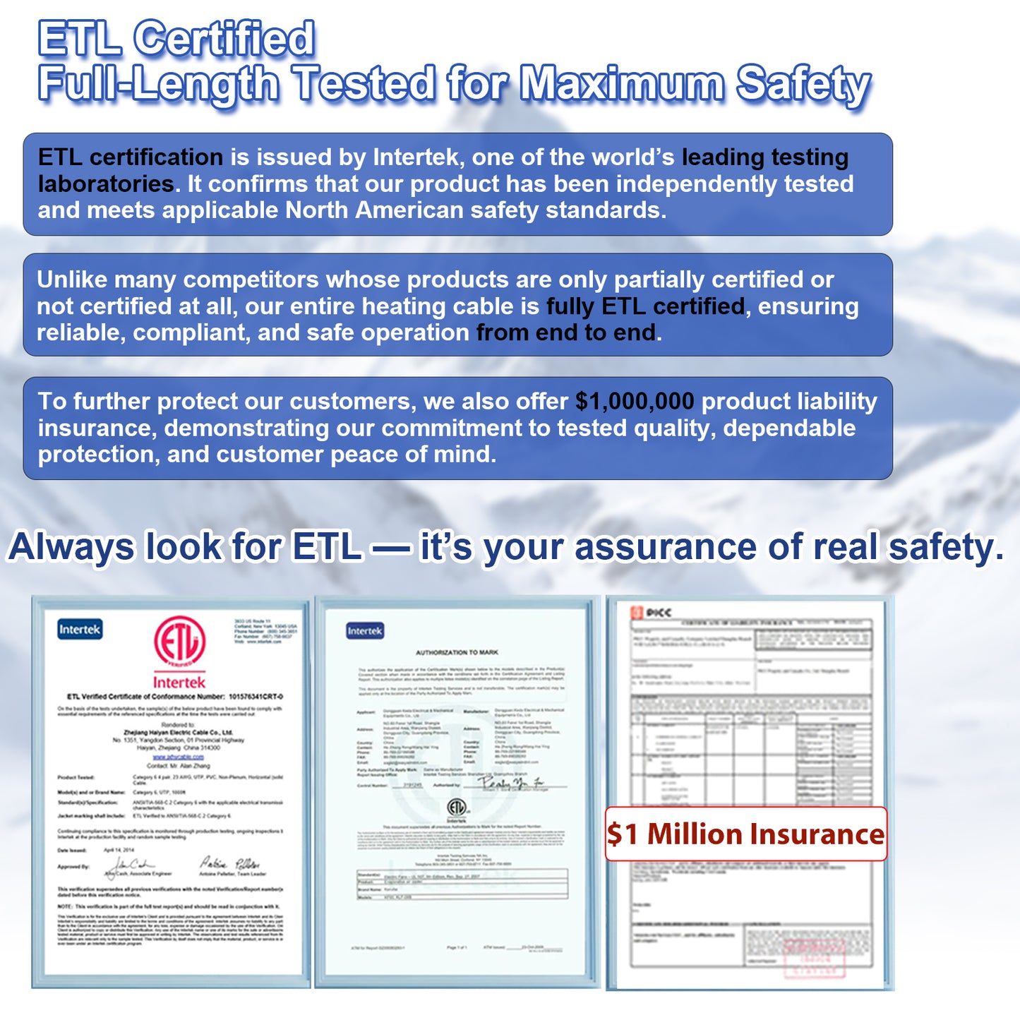 TDSF1  Self-Regulating Heat Tape for Roof Ice Dams, ETL Certified, Suitable for Metal and Plastic Pipes, 120V