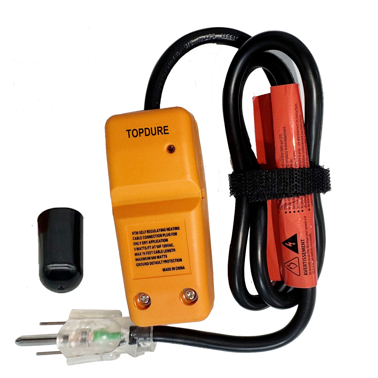 TOPDURE HTM Braid Self Regulating Heating Cable Mobile Home Heat Tape Water Pipes Freeze Protection