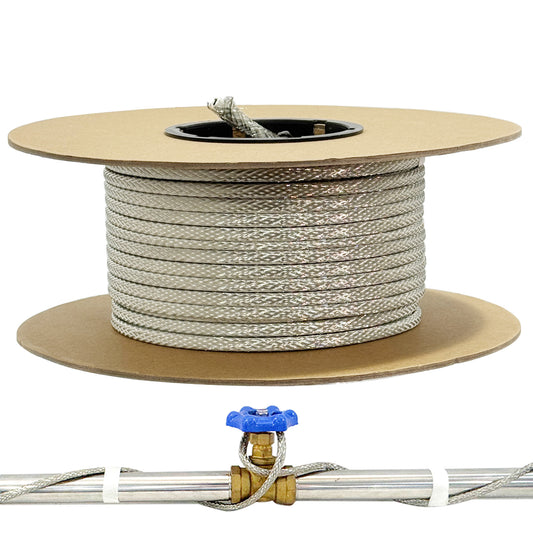 TOPDURE HTM Braid Self Regulating Heating Cable Mobile Home Heat Tape Water Pipes Freeze Protection