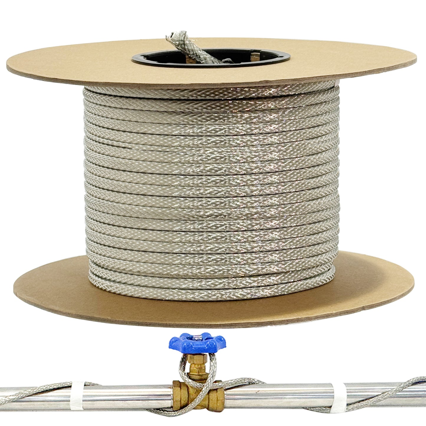 TOPDURE HTM Braid Self Regulating Heating Cable Mobile Home Heat Tape Water Pipes Freeze Protection