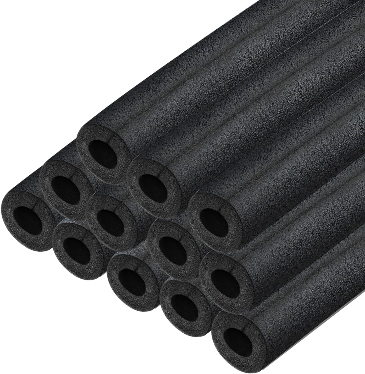 TOPDURE Foam Pipe Insulation Covers, 1" Water Pipe Freeze Protection, Foam Tube Wraps for Indoor and Outdoor Water Pipes