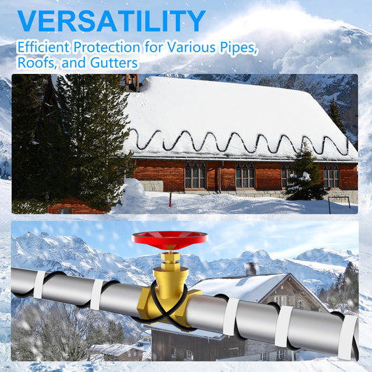 TDSF1-CT Self-Regulating Heat Tape for Water Pipes, ETL Certified, Ideal for Pipe Freeze Protection and Roof Deicing, 120V